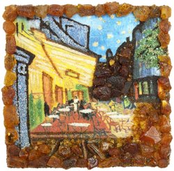 Souvenir magnet “Terrace of the night cafe in Arles” (Vincent van Gogh)